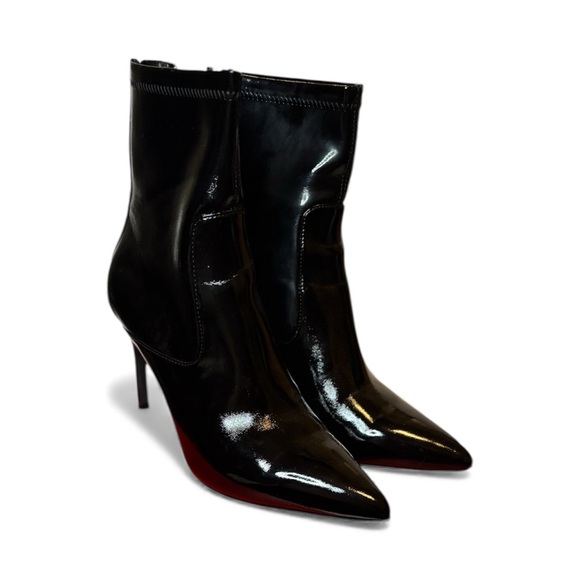 Wishbone Black Stiletto‎ Ankle Boots - Picture 2 of 4